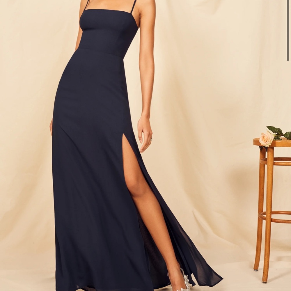 Reformation Ingrid Dress (Black) - Size 4